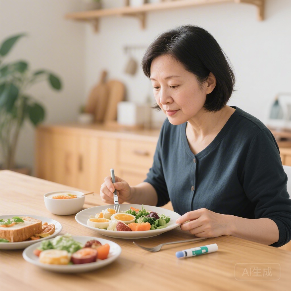糖尿病患者日常测血糖与饮食记录